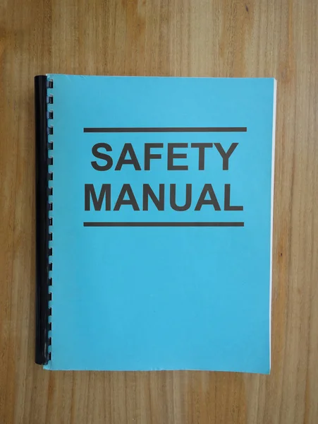 Manual de segurança do local de trabalho — Fotografia de Stock