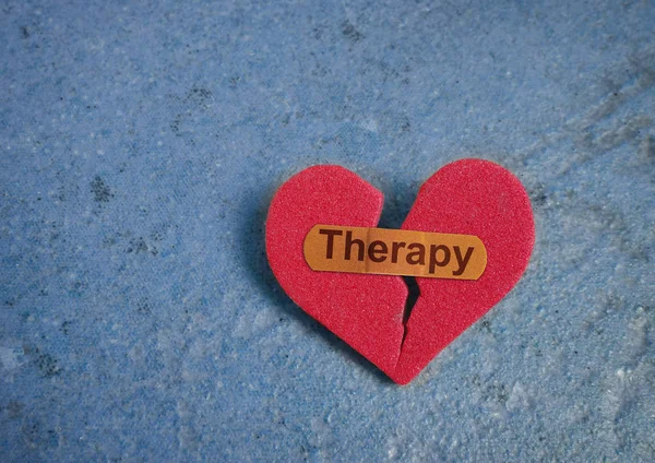 Benda di terapia su cuore — Foto Stock