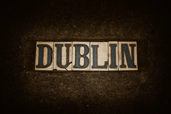 Dublin grunge tiles — Stock Photo, Image