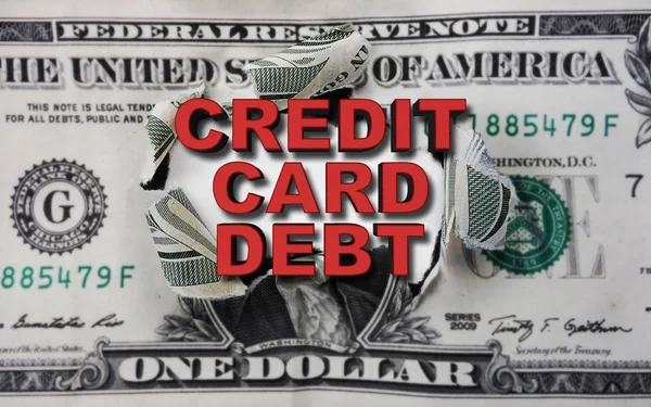 Credit Card Debt dollar — Stock Photo, Image