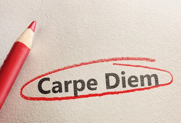 Carpe Diem circle — Stock Photo, Image