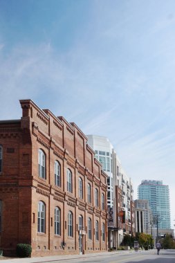 Durham,Nc/Usa - 10-23-2018: Loft tarzı daireler fro dönüştürülür