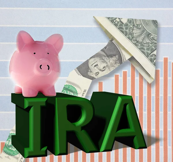 Ira Piggy Bank dollar — Stockfoto