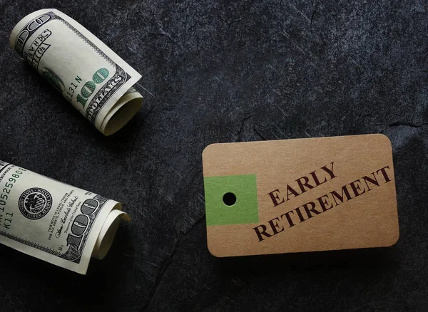 Early retirement message — Stock Photo, Image