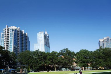 Raleigh Nc şehir merkezinde Moore Meydanı