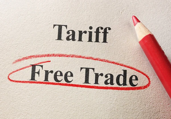 Pautas aduaneiras e comércio livre — Fotografia de Stock