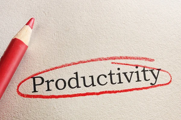 Produktivitet affärsidé — Stockfoto
