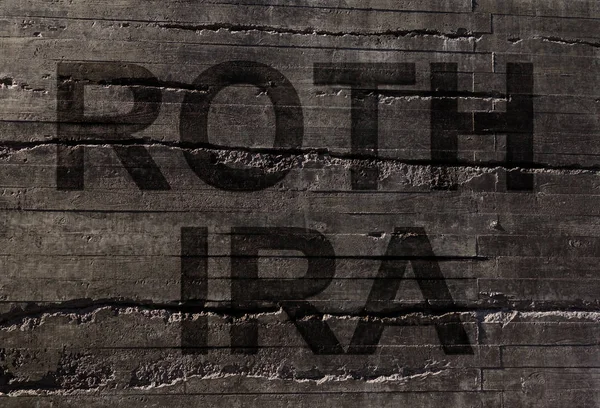 Koncepcja Roth IRA — Zdjęcie stockowe