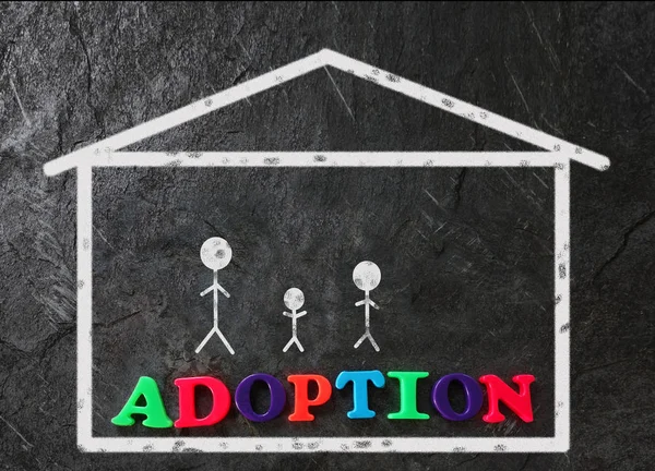 Adoption family concept — Stock Photo, Image