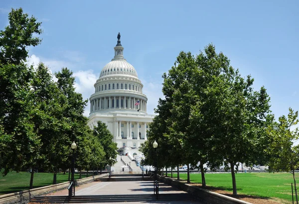 Vista Del Edificio Del Capitolio Los Estados Unidos Pasarela Washington —  Fotos de Stock