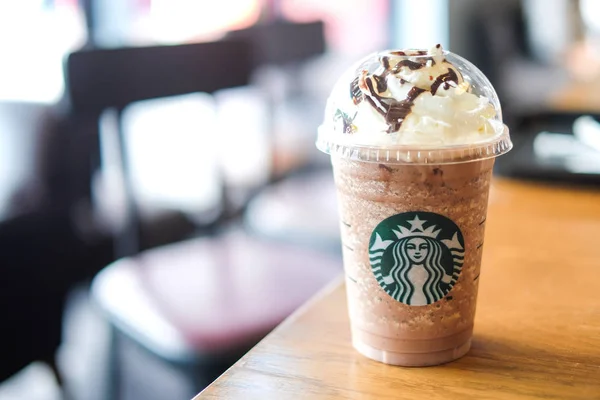 Bangkok Thailand Oktober 2018 Chocolate Cream Chip Frappuccino Dengan Krim — Stok Foto