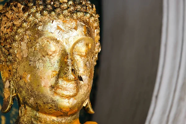 Buda Templo Con Pan Oro Religión Budista Para Fondo Textura — Foto de Stock