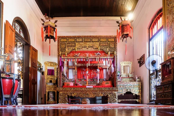 Penang Malaysia Dezember 2019 Innere Pinang Peranakan Mansion Baba Nyonya — Stockfoto