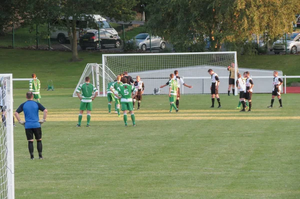 Hexham Northumberland Verenigd Koninkrijk Circa Augustus 2015 Football Spelers Een — Stockfoto