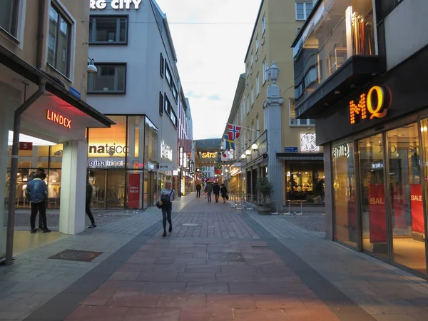 Goteburg Sveç Yaklaşık Ağustos 2017 Şehir Merkezi Sokakları Mağazalar Alışveriş — Stok fotoğraf