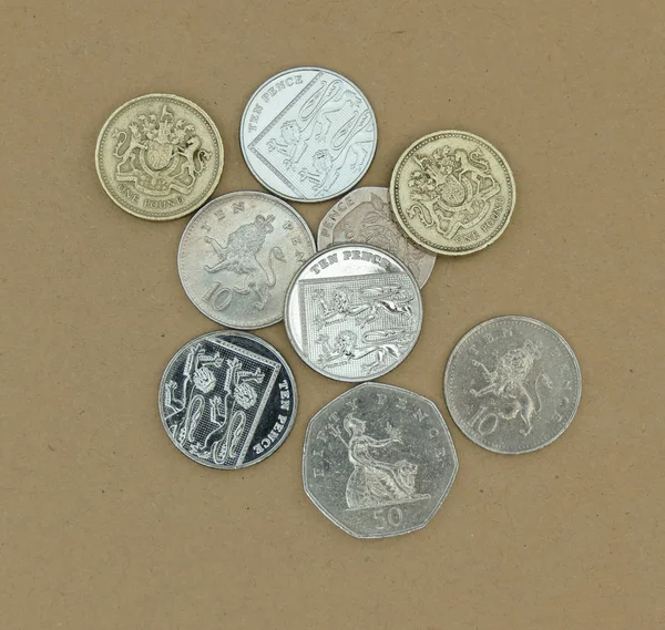 Britská Libra Mince Měny Spojeného Království — Stock fotografie