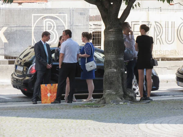 Bratislava Eslovaquia Circa Mayo 2018 Invitados Boda Esperando — Foto de Stock