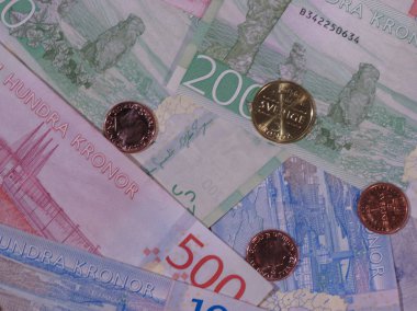 İsveç Kronu banknot ve madeni paralar (Sek), İsveç para birimi