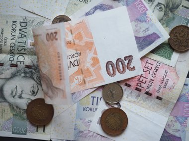 Çek Cumhuriyeti para birimi Çek Koruna para ve banknotları (CZK)
