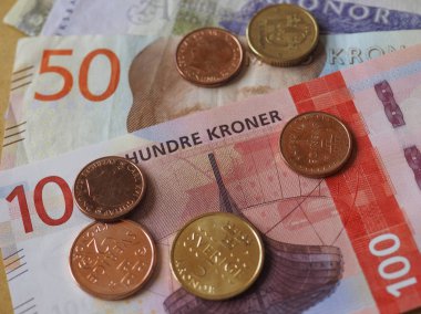 Norveç Kronu banknot ve madeni paralar (Nok), Norveç'in para birimi
