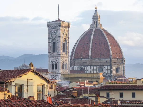 Florence Italian Medieval Town Cathedral Dome Belfry — Stock Photo, Image