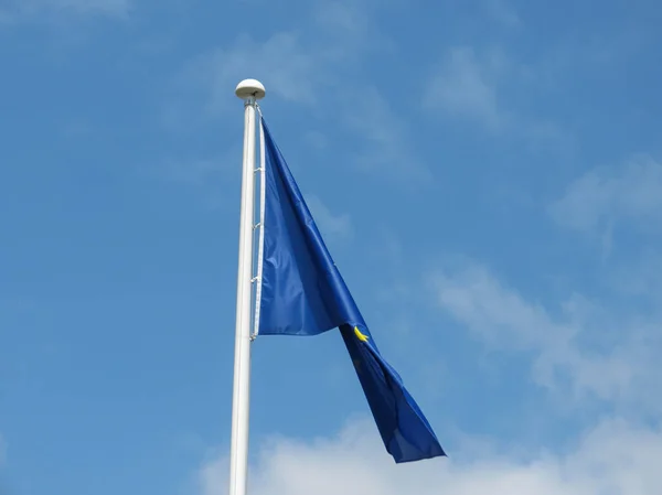 Прапор Європейського Союзу Ака Європа — стокове фото