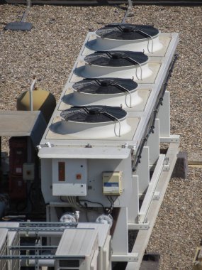 New York, ABD - yaklaşık Ağustos 2018: Hvac Isıtma Havalandırma ve klima cihazı