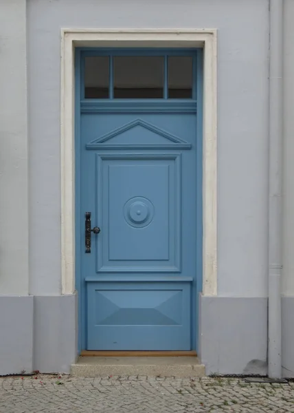 Uma Porta Entrada Tradicional Uma Casa Britânica — Fotografia de Stock