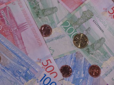 İsveç Kronu banknot ve madeni paralar (Sek), İsveç para birimi