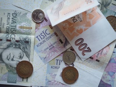 Çek Cumhuriyeti para birimi Çek Koruna para ve banknotları (CZK)