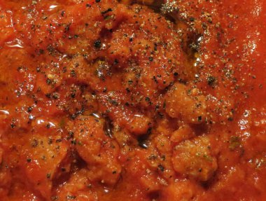 Pappa al pomodoro - geleneksel ekmek ve Floransa, Toskana domates çorbası