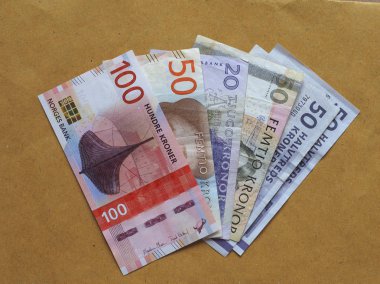 Norveç, İsveç ve Danimarka İskandinav banka notları