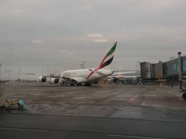 Prague République Tchèque Circa Décembre 2017 Grand Avion Passagers Monde — Photo