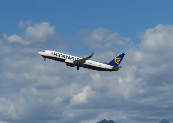 Orio Serio Bergamo Italia Circa Septiembre 2015 Aviones Ryanair Boeing — Foto de Stock