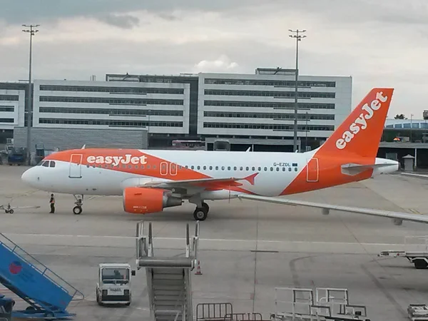 Paris France Circa May 2015 Easyjet Aircraft Runway — Stock Photo, Image