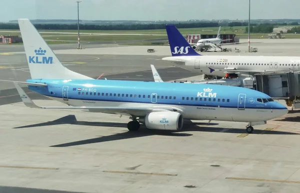 Prague Tsjechië Circa Juni 2016 Boeing 737 Van Het Klm — Stockfoto