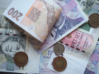 Çek Cumhuriyeti para birimi Çek Koruna para ve banknotları (CZK)