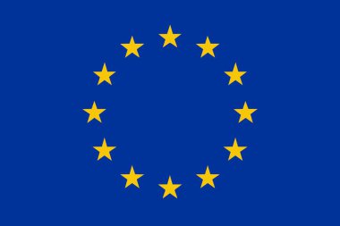 Avrupa Birliği bayrağı - izole vektör çizim