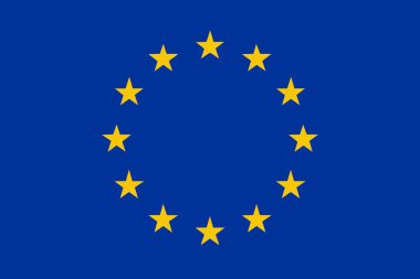 Avrupa Birliği bayrağı - izole vektör çizim