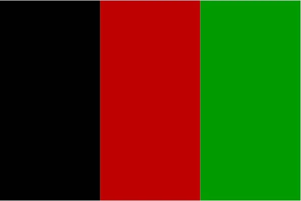 Bandera Afganistán Icono Del Idioma Ilustración Vectorial Aislada — Vector de stock