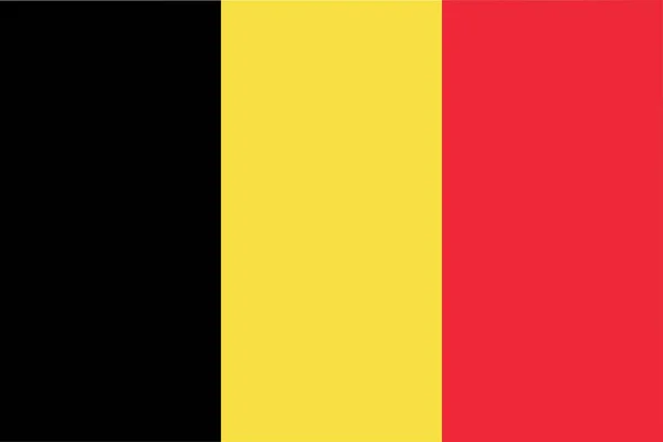 Belgium Zászló Ikon Elszigetelt Vektoros Illusztráció — Stock Vector