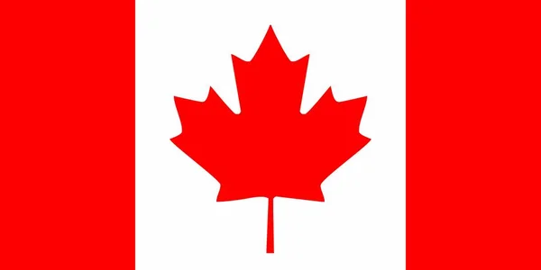 Bandera Canadá Icono Ilustración Vectorial Aislado — Vector de stock