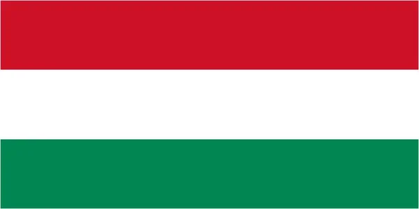 Флаг Венгрии Иконка Языка Изолированная Векторная Иллюстрация — стоковый вектор