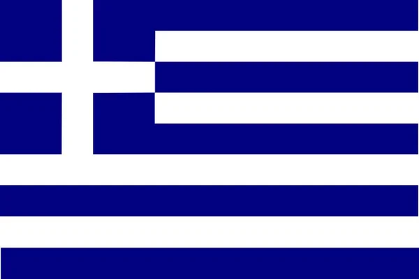 Flag Greece Isolated Vector Illustration — Stock Vector