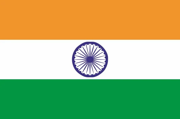 Indien Flagga Och Språk Ikonen Isolerade Vektor Illustration — Stock vektor