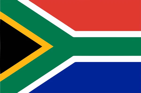 Pictogram Van Vlag Van Zuid Afrika Geïsoleerde Vectorillustratie — Stockvector
