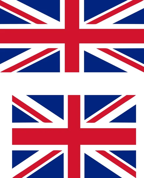 Bandera Del Reino Unido Con Proporciones Oficiales Proporciones Internacionales Estándar — Archivo Imágenes Vectoriales