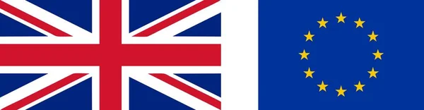 イギリス 別名連合ジャック の国旗と 分離のベクトル図 — ストックベクタ