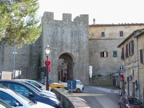 中世の街の中心部のヴォルテッラ イタリア 2014 ビュー — ストック写真