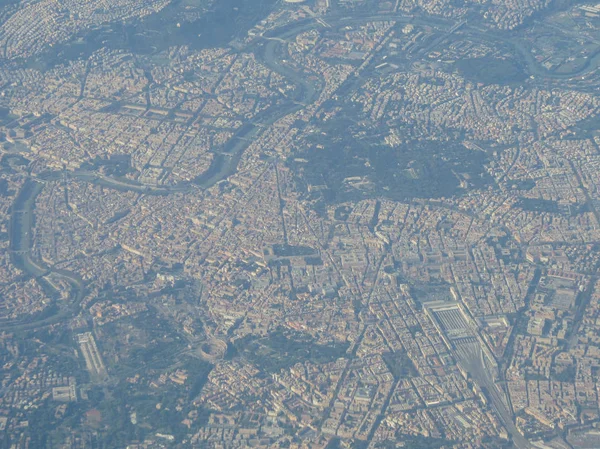 Letecký Pohled Centra Města Řím Itálie — Stock fotografie